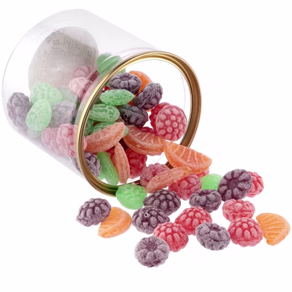 Карамель леденцовая Candy Crush, со вкусом фруктов, с прозрачной крышкой