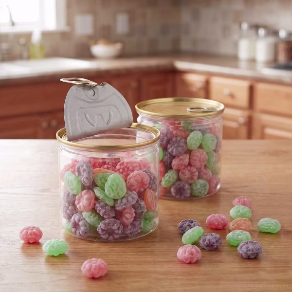 Карамель леденцовая Candy Crush, со вкусом фруктов, с прозрачной крышкой