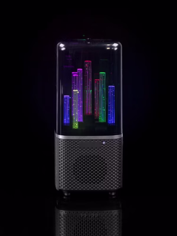 Беспроводная колонка с подсветкой citySound, черная