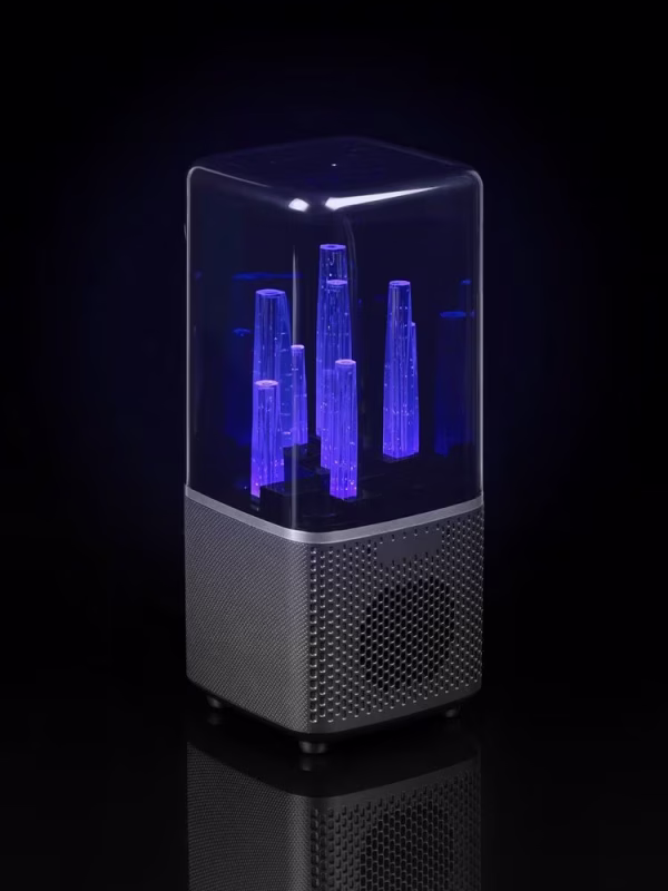 Беспроводная колонка с подсветкой citySound, черная
