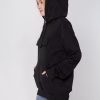 Худи унисекс с карманом на груди Chest Pocket, черное