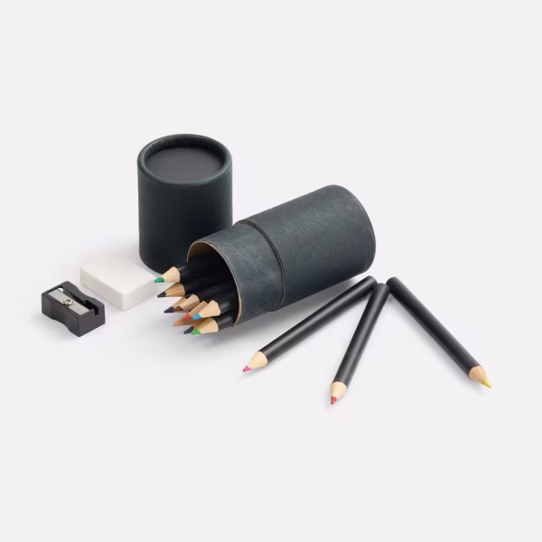 Набор цветных карандашей Pencilvania Tube Plus, черный