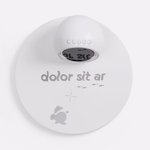 Станция беспроводной зарядки с часами и подсветкой GlobeBee, белая
