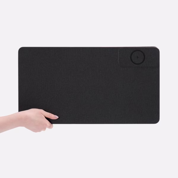Складной стол для ноутбука с беспроводной зарядкой Kickstand Table, серый