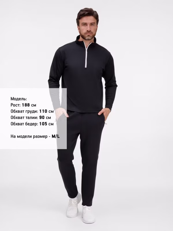 Свитшот на молнии Morfiss, черный