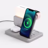 Зарядная станция с электронными часами и подсветкой Large Charge ver.3, серая