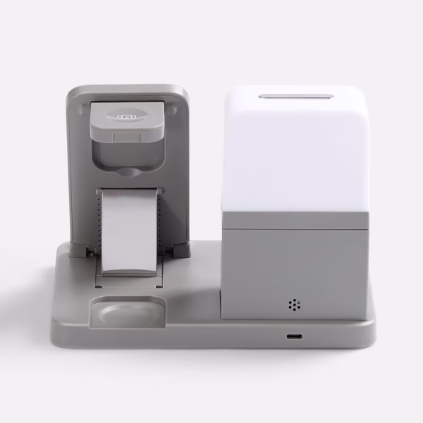 Зарядная станция с электронными часами и подсветкой Large Charge ver.3, серая