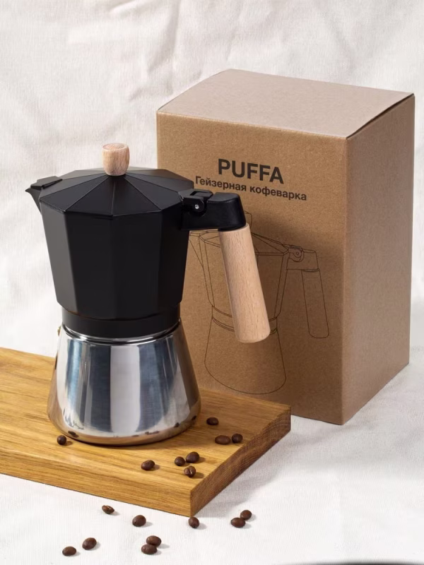 Гейзерная кофеварка Puffa