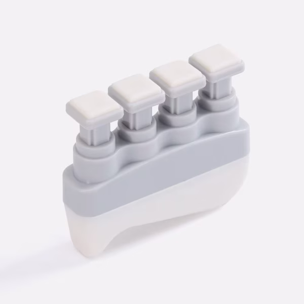Эспандер кистевой FingerTap, серый с белым