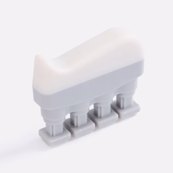 Эспандер кистевой FingerTap, серый с белым