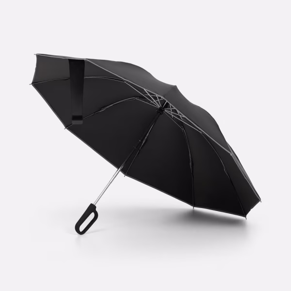 Зонт обратного сложения с ручкой-карабином Foldberry