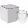 Стакан с двойными стенками Glass Bubble, бесцветный
