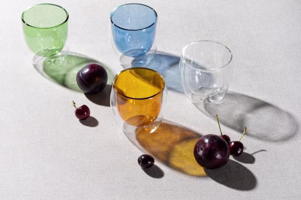 Стакан с двойными стенками Glass Bubble, бесцветный