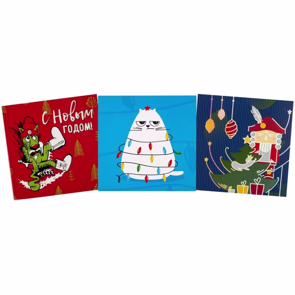 Набор Warmest Wishes: 3 открытки с конвертами