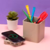Настольный органайзер Cubic с функциями USB-хаба и беспроводной зарядки