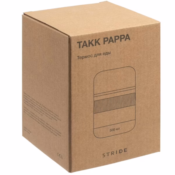 Термос для еды Takk Pappa, черный