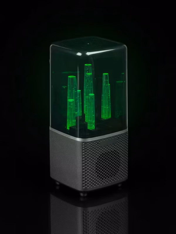 Беспроводная колонка с подсветкой citySound, черная