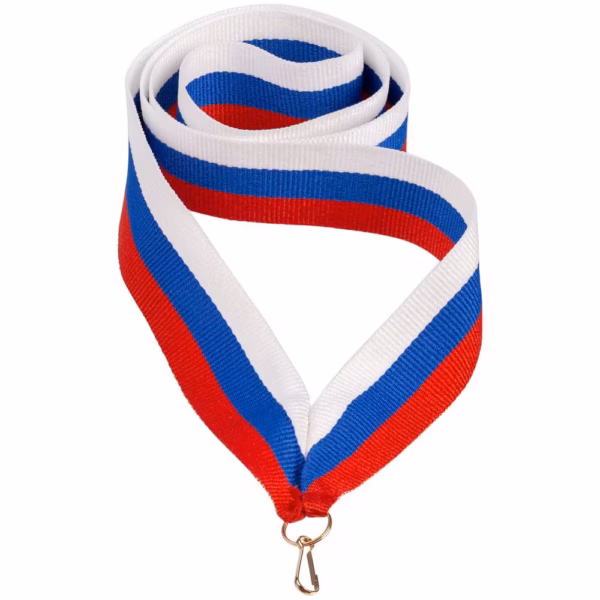 Лента с карабином Champ, триколор