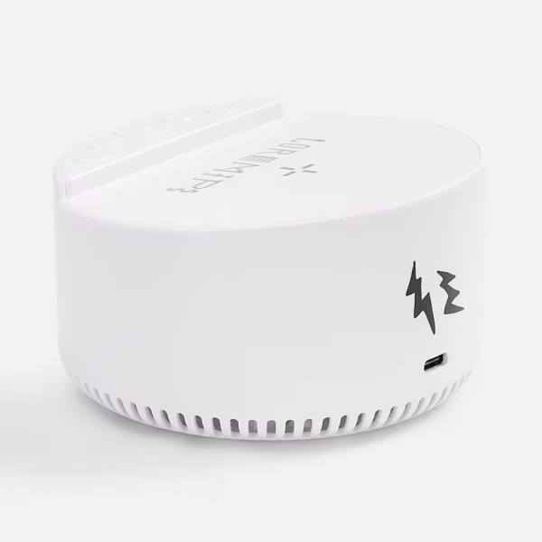 Bluetooth-колонка с беспроводной зарядкой relaxTime, белая