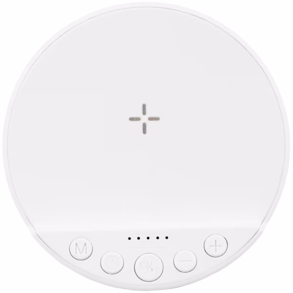 Bluetooth-колонка с беспроводной зарядкой relaxTime, белая