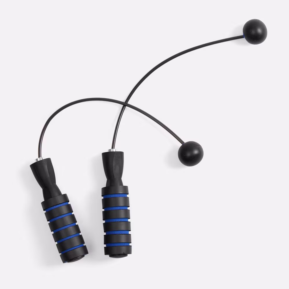 Беспроводная скакалка Silentino, черная с синим