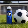 Бутылка с антистрессом Footballer, синяя