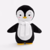 Мягкая игрушка Beastie Toys, пингвиненок с белым шарфом