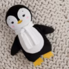 Мягкая игрушка Beastie Toys, пингвиненок с белым шарфом