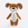 Мягкая игрушка Beastie Toys, собачка с белым шарфом
