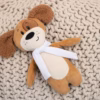 Мягкая игрушка Beastie Toys, собачка с белым шарфом