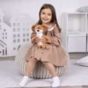 Мягкая игрушка Beastie Toys, собачка с белым шарфом