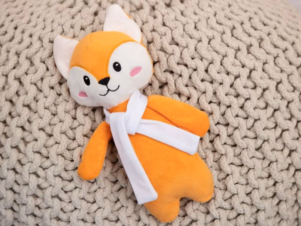 Мягкая игрушка Beastie Toys, лисенок с белым шарфом