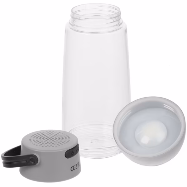 Бутылка для воды Torsta Light с колонкой и светильником, серая