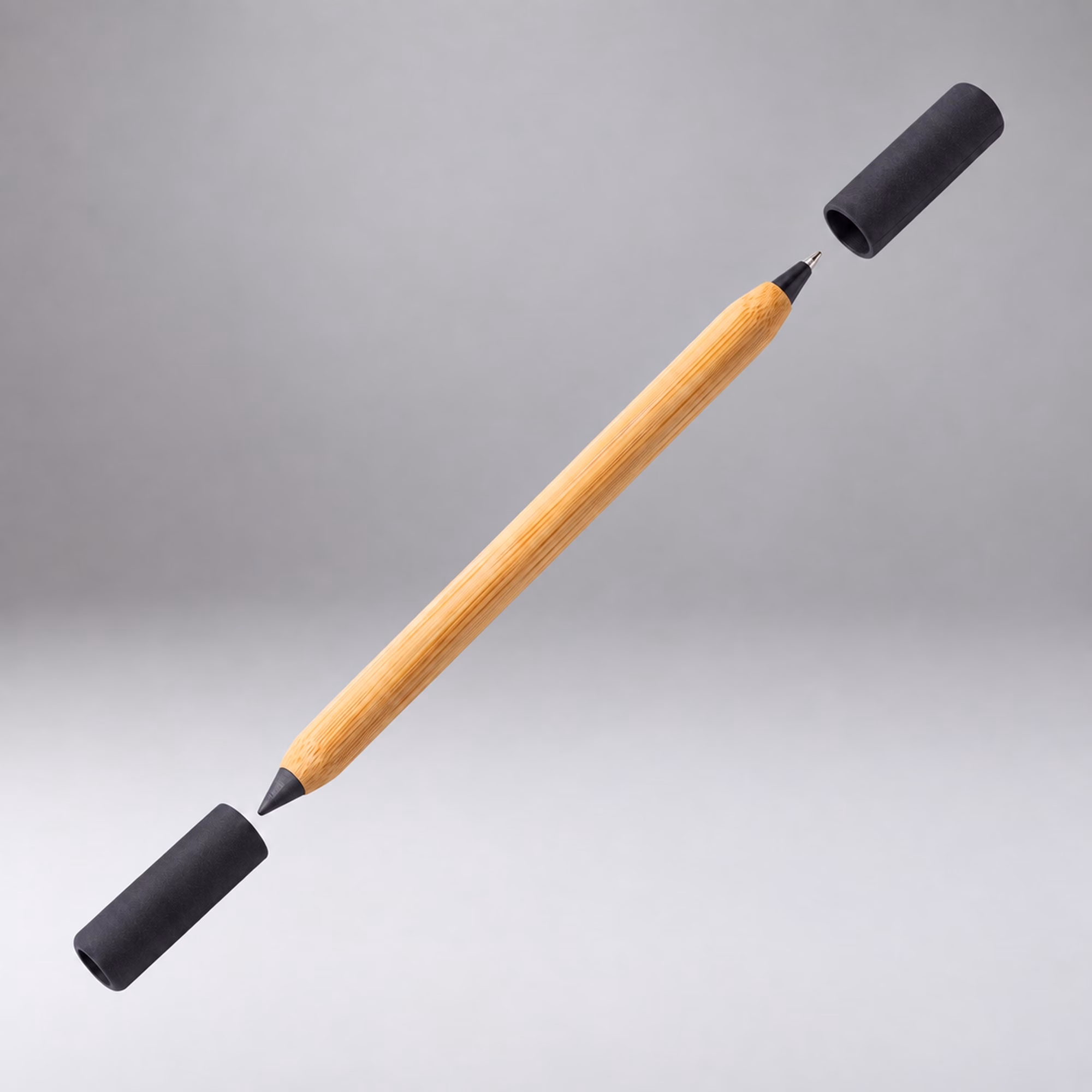 Вечный карандаш и ручка из бамбука Black bamboo
