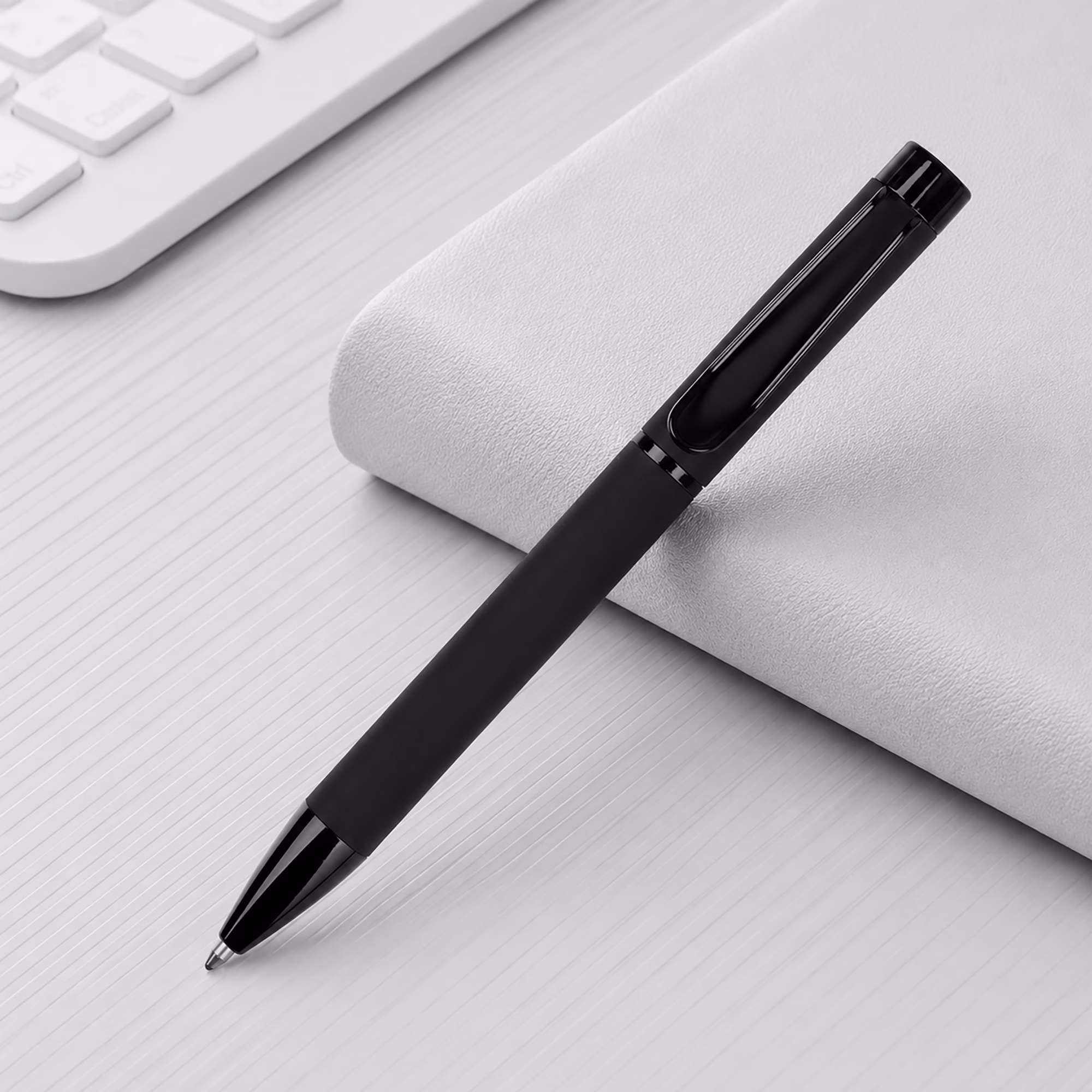 Металлическая шариковая ручка Black Lama soft-touch