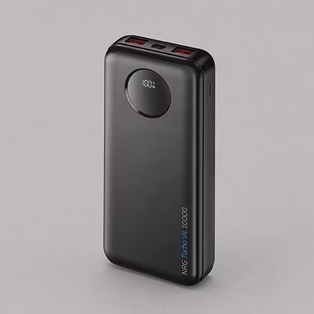 Внешний АКБ NRG Turbo V4 10000 мА-ч, дисплей