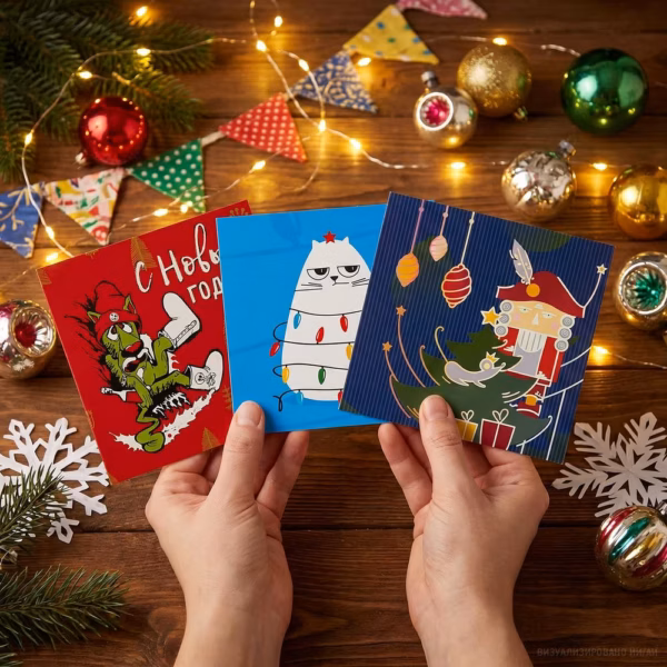 Набор Warmest Wishes: 3 открытки с конвертами