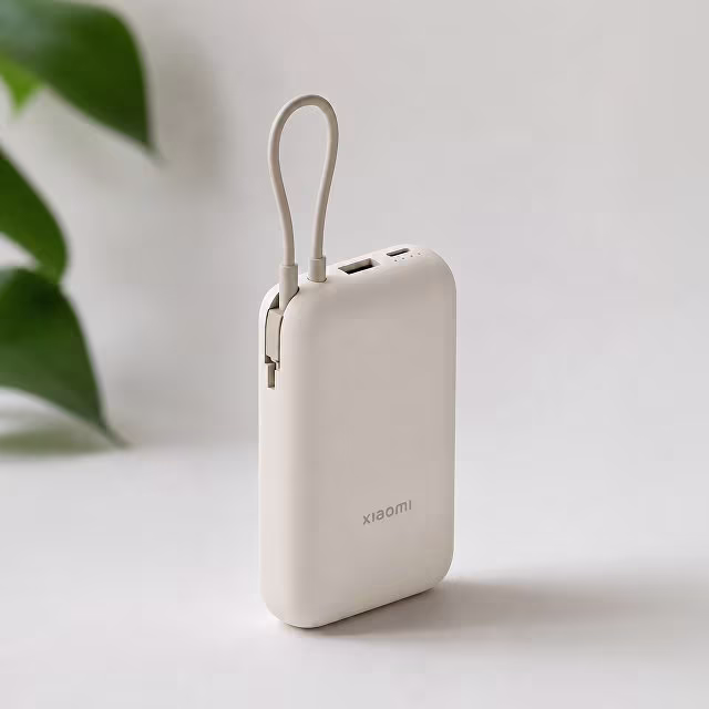Внешний аккумулятор со встроенным кабелем Xiaomi Power Bank (Integrated Cable), 10000 мАч