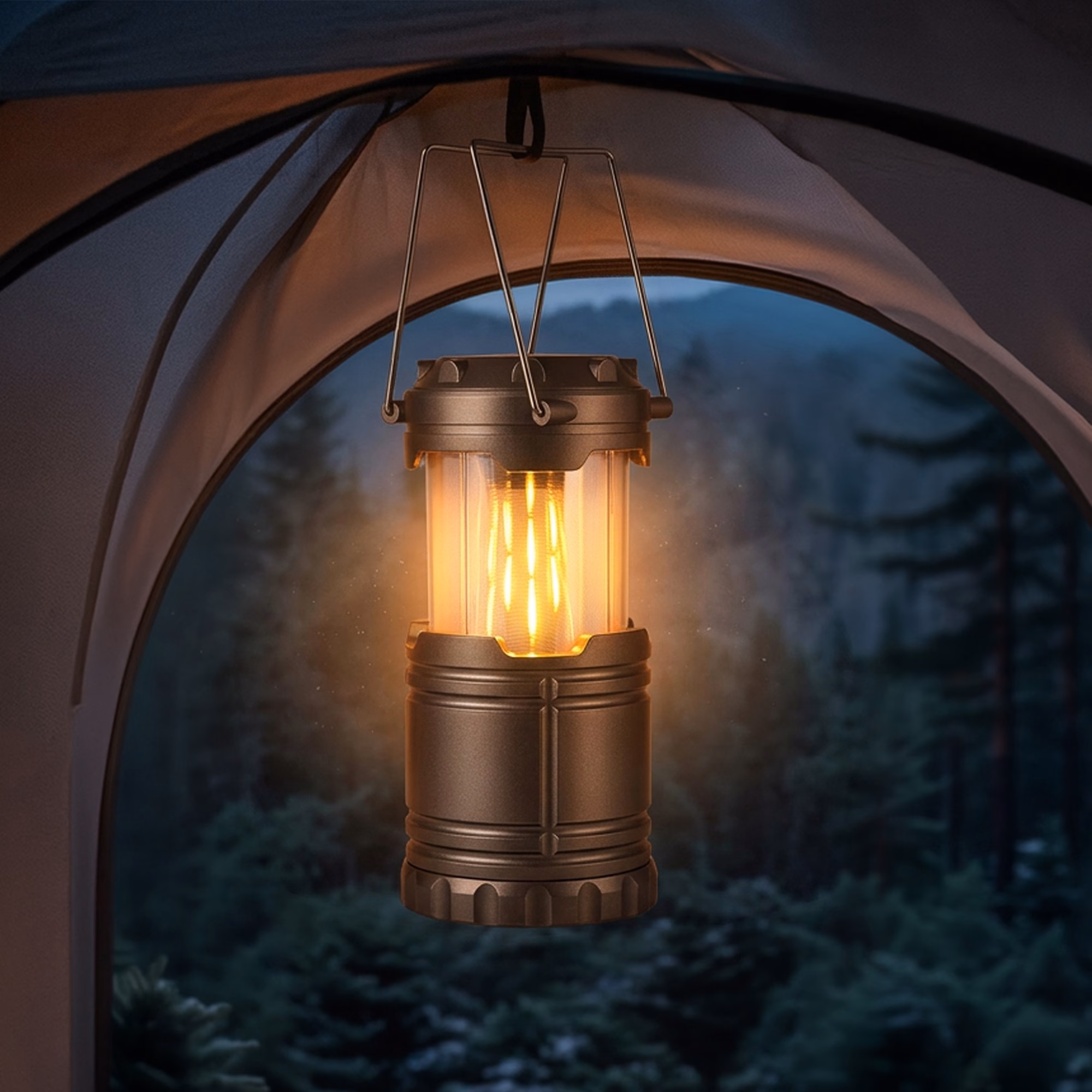 Туристический фонарь с эффектом пламени Beacon