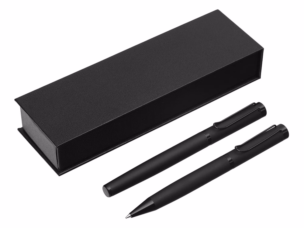 Подарочный набор из 2-х ручек Black Lama soft-touch