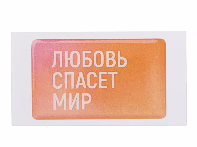 Объемный стикер из эпоксидной смолы